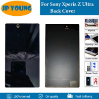 Original For Sony Xperia Z Ultra C6833 C6802 C6806 C6806 Back Battery cover Rear Glass Housing Cover Door Replacement Parts