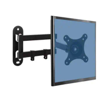 Universal TV Wall Mount Monitor TV Holder Rotated TV Wall Bracket Tilt Swivel Stand For 10-32 Inch Flat Curved Screen TVs