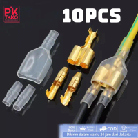 Skun Terminal Gepeng Cabang Dua Bulat 10 Set | Male Female Universal Untuk Penyambungan Kabel