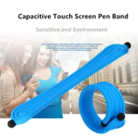 Universal Capacitive Touch PEN สำหรับแท็บเล็ตปากกาปากกาสำหรับ Samsung Silicon band สายคล้องข้อมือโทรศัพท์มือถือ Stylus สำหรับ iPhone