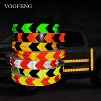 VOOFENG Car Sticker 25mmX50m Arrow Printed Reflective Tape Car Sticker Warning Tape for Bike Auto Motorcycle Decoration