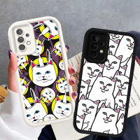 S-1 Finger cat Casing untuk Samsung Galaxy M15 A16 A52S A52 A32 A23 A73 A25 A54 S24 FE 5G