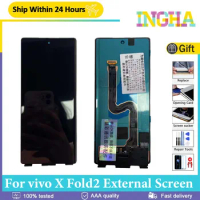 Original AMOLED 6.53"For vivo X Fold2 Small LCD Touch Screen Digitizer Assembly Replace For vivo X Fold 2 Second External Screen