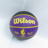 Wilson WZ4024214XB7 NBA 城市系列 橡膠 7號籃球 湖人隊 紫黑【iSport愛運動】