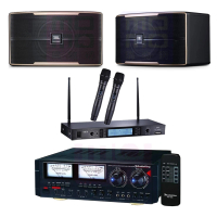 AudioKing HD-1000+TEV TR-5600+JBL Pasion 8 卡拉OK套組(擴大機+無線麥克風+懸吊式喇叭)