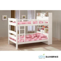 【obis】洛克3.5尺白色多功能雙層床/雙層床組/上下舖床組