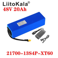 LiitoKala Original 48V 20AH Ebike Battery 48V 1500W for electric bike battery for bike Powerful electric bicycle battery XT60