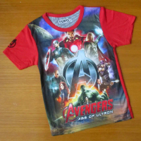 Kaos Anak Laki Laki Furo Avengers Red T-Shirt LKF035