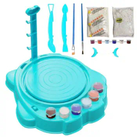 Pottery Wheel Kit Craft Spinning Sculpting Machine Tool Set Clay