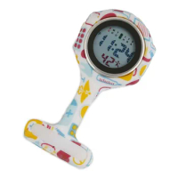 Digital Nurse Watches Silicone Pocket Watch Pattern Rubber reloj dama reloj enfermera Clock Brooch Lapel Doctor Nurse Gift
