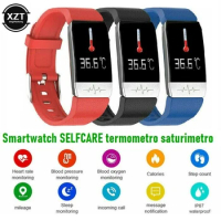 Bluetooth Smart Band T1S With Body Temperature ECG+PPG Fitness Tracker Bracelet Heart Rate Monitor Smart Watch Sport