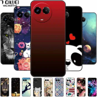 For Realme 11 5G Global Case RMX3780 Painted Silicone TPU Soft Phone Cover for Realme 11x 6.75'' Shockproof Lovely Realme11 5G