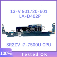 901720-601 901720-501 901720-001 BKE31 LA-D402P Mainboard For HP Spectre 13-V Motherboard With SR2ZV i7-7500U CPU 8GB 100%Tested