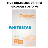 (1 rim) kertas hvs sinar line ukuran F4 / folio - 75 gsm / gr sinarline