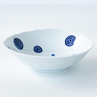 日本製 西海陶器 波佐見燒 藍玉 軽量 小盤組 缽盤組 (5入組)