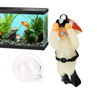 Scuba Diver Figurine Fish Tank Miniatures Mini Swimmers Figurines Model Underwater Dive Figurine Toys For Aquarium Home Decor