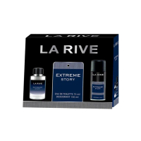 【LA RIVE】Extreme Story 淡香水禮盒組 香水75ml+香水噴霧150ml(專櫃公司貨 歐洲原裝進口)
