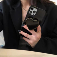 Luxury Fashion Electroplated Glossy Love Heart Bracket Phone Case For Oneplus 9 8 Pro Shockproof Back Cove