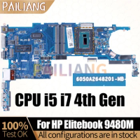 For HP Elitebook 9480M Notebook Mainboard 6050A2648201 I5-4210U I5-4310U I7-4600U Laptop Motherboard Full Tested