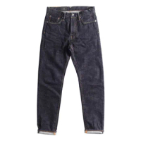 501CT-0002 14oz Super Quality Genuine Indigo Selvage Pants One Washed Sanforized Thick Raw Denim Jean