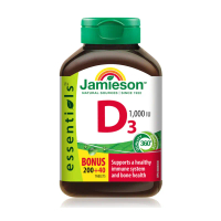 Jamieson 維他命 D (1000 IU) 240 粒 （EXP 2028年） (超值加量裝) 維生素D3，維D