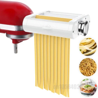 for KitchenAid Pasta Maker 3 in 1 Spaghetti Fettuccine Noodle Dough Making Roller Presser Machine Kitchen Aid Attachments Tools