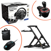 【THRUSTMASTER 圖馬斯特】T300RS力回饋方向盤+NLR WHEEL STAND 2.0賽車架(歡慶618送排檔桿+兩好禮)
