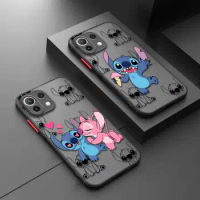 Cartoon Funny Stitch Phone Case for Xiaomi Poco X3 NFC X4 X5 12T Mi 9T 10T Pro 13 Mi 11 Lite 12 12X M5 C40 C50 C51 Matte Shell