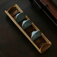 碳化竹杯架置物架 茶道瀝水架子 創意竹制工夫茶具單層晾杯架
