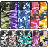 EiiMoo Silicone Phone Case For Samsung Galaxy Note 20 10 S21 S20 FE Plus Lite Ultra Military Army Soldier Camouflage Print Cover