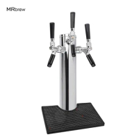 Homebrew Beer Tower,Triple Beer Faucet Tower With Drip Tray,Beer /Soda water Dispenser For Bar /Party/Home/Kitchen,Keep clean