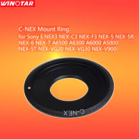 C-NEX Metal Lens Adapter Ring For C Mount CCTV Movie Lense Sony NEX-6 NEX-5N NEX-7 A6600 A6500 A6400 A6300 A6000 A5100 Camera