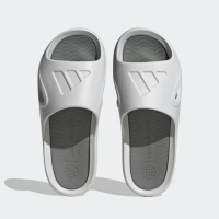 【adidas 愛迪達】ADICANE SLIDE 灰白 一體成型 休閒 防水 耐穿 運動拖鞋 男女(ID7188 ∞)