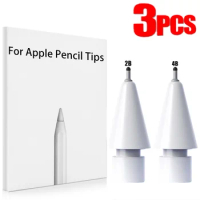 Pencil Tips for Apple Pencil 1st 2nd Generation Nib Pencil Tip Accessories 2B 4B High Sensitivity Drawing Tips for Apple IPad