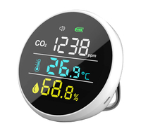 Lnicez【日本代購】二氧化碳濃度計 溫濕度計CO2空氣質量檢測器 USB供電
