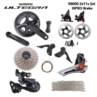Shimano Ultegra R8000 Road Bicycle 2X11 Speed Disc IIIpro Brake Groupset Update 6800 165/170/172.5/175mm 53-39T 50-34T 52-36T