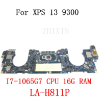 CN-0Y4GNJ 0Y4GNJ Y4GNJ LA-H811P For Dell XPS 13 9300 Laptop Motherboard with CPU I7-1065G7 16G RAM Mainboard Full Test