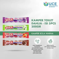 Unik Kamper Toilet Dahlia Kamper Bola Warna Isi 5pcs 200gr Terbatas