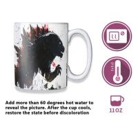 G-Godzilla Movie Monster One Piece Coffee Mugs And Mug Creative Color Change Tea Cup Ceramic Milk Cups Novelty Gifts
