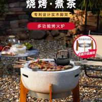 Patio Heaters Grill Stove Heating Charcoal Grill Indoor Charcoal Brazier Barbecue Table Outdoor BBQ Grill Home Firewood Heater