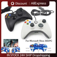 Game Handle for Xbox 360 Windows 10/8.1/8/7 USB Wired Gamepad Double Shock Games Controller Video Game Console Joystick