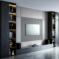 MEJA TV Minimalis HPL - Kualitas Terbaik - Pilihan Material Berkualitas - Finishing Lapis HPL - Desa
