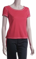 【H.Y SPORT】DRY-WET-TEX 多且5208s 圓領短袖排汗衫 紅色 [抗紫外線排汗衣,隨身型除濕機]