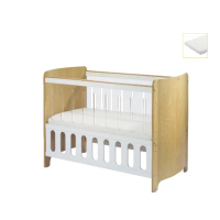 【BENDi】多功能歐洲櫸木X雙側透明60*120cm精選組i-LU中嬰兒床(床板7段可調/可併大床/沙發/書桌/遊戲床)