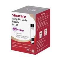 Strip Cek Gula Darah Asam Urat Kolesterol Sinocare 3 in 1 Asam Urat 25 Tes