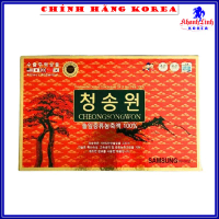 Tinh Dầu Thông Đỏ Cheongsongwon Hàn Quốc Chính Hãng Hộp đỏ 180 viên