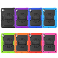 Case For iPad Mini 4 5 6 Shockproof Kids Cover for IPad 9.7 Air 2 3 10.5 10.2 11 12.9 10th Kickstand Handle Shoulder Strap Case