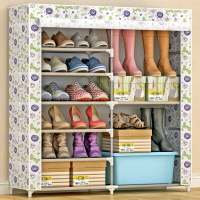 雙排加大容量防塵防潮簡易鞋柜可放靴子儲物架收納鞋架門口經濟型