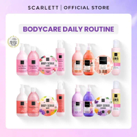Tersedia - SCARLETT 4in1 Bodycare Daily Routine Body Scrub Shower Scrub Body Serum Body Lotion Paket