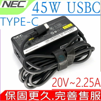 NEC 45W USBC TYPE-C (原裝) 20V,2.25A,ADP011,PC-VP-BP130,ADLX45YCC2E,02DL114,USB C , TYPE-C